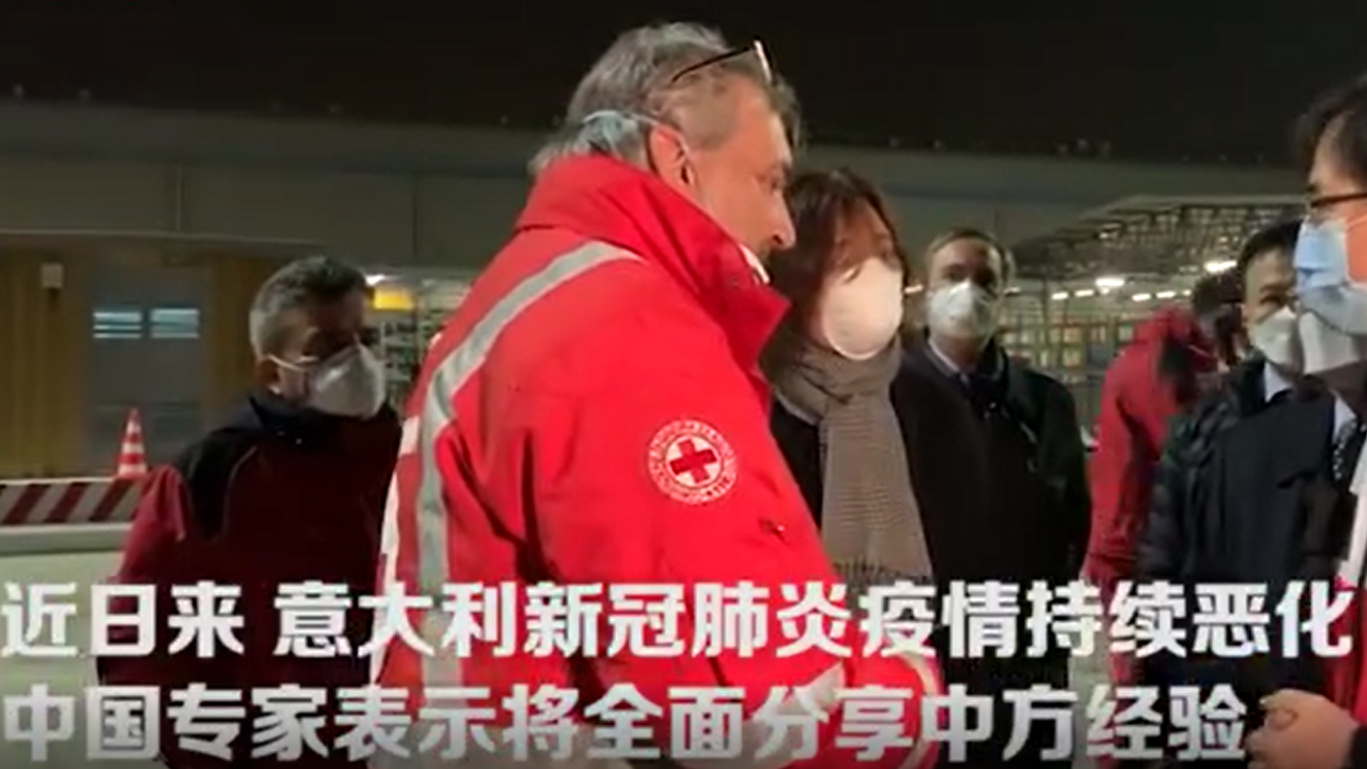 意大利迎接中国援意专家组